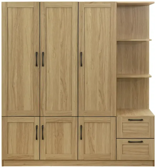 Merax 3-Door Storage Wardrobe Closet