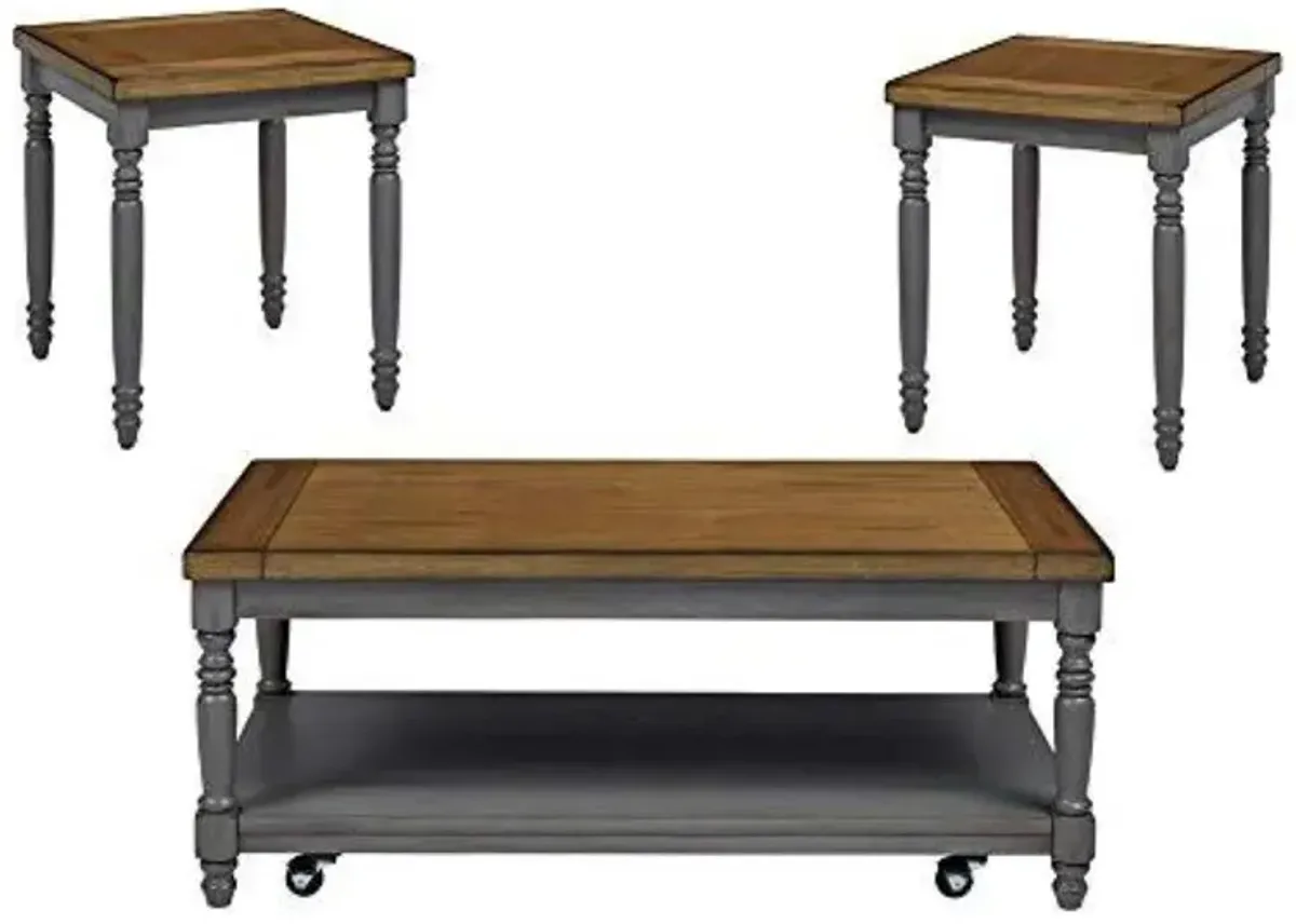 3 Pack (Cocktail & 2 End Tables)