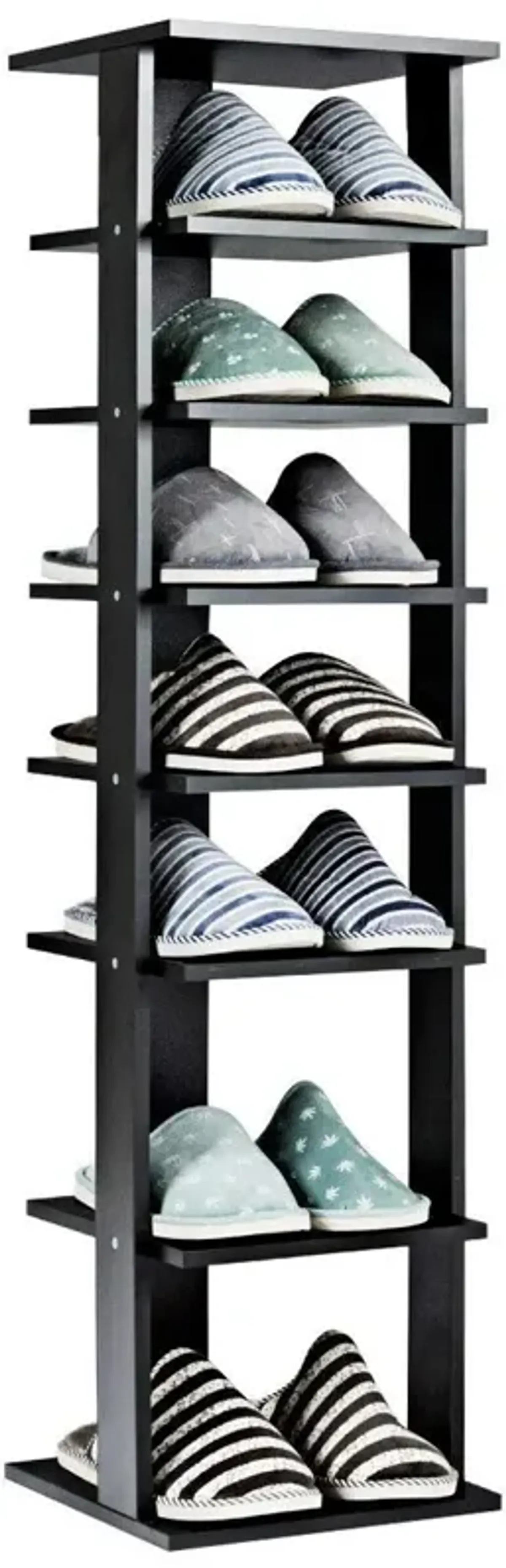 7-Tier Shoe Rack Practical Free Standing Shelves Storage Shelves