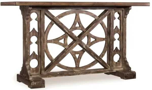 Melange Rafferty Console in Medium Wood