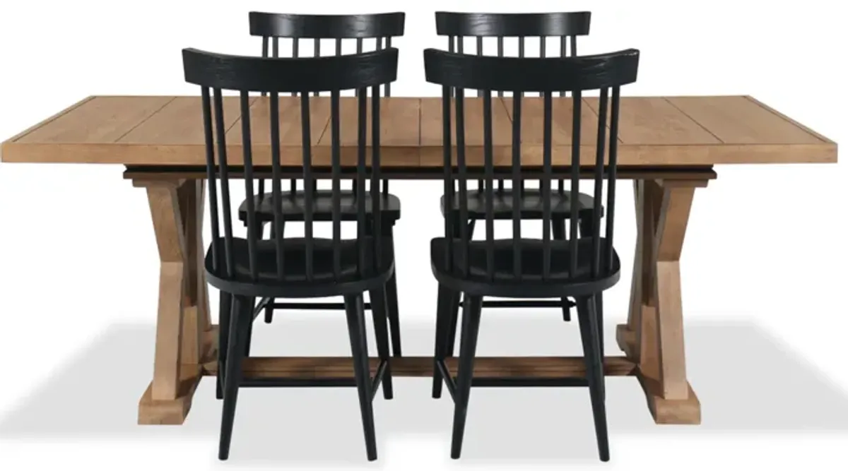 Today's Traditions Dining Table & 4 Side Chairs