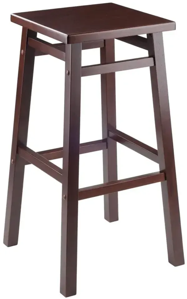 Carter Bar Stool 29", Walnut Finish