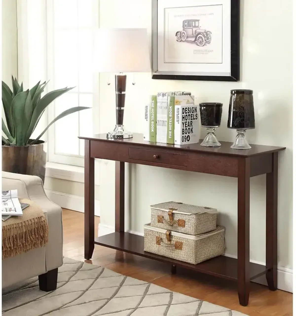 Convience Concept, Inc. American Heritage Console Table with Drawer