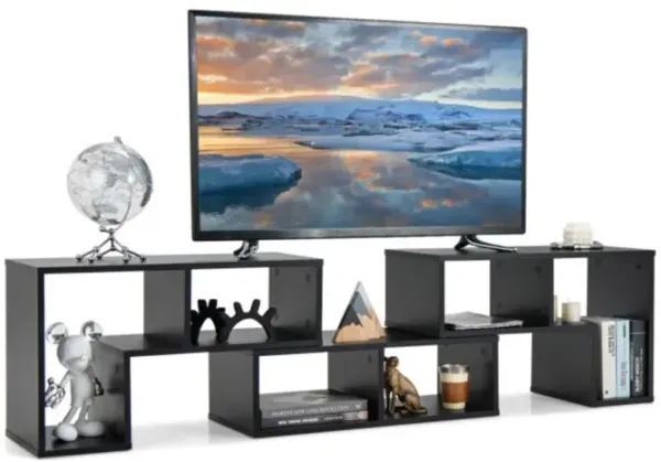 Hivvago 3 Pieces Console TV Stand for TV with Shelves