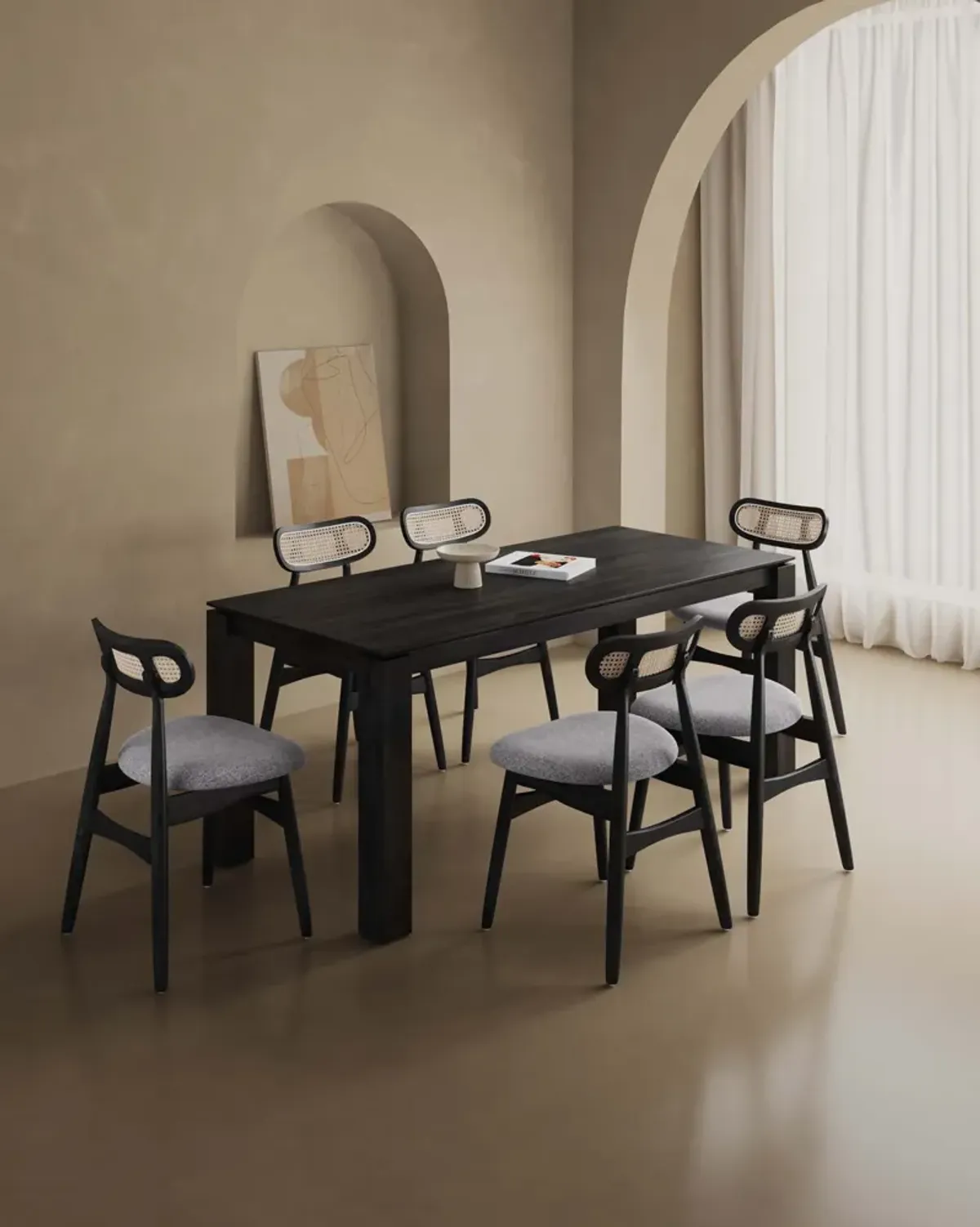 Rockaway 7-Piece Dining Set in Black
