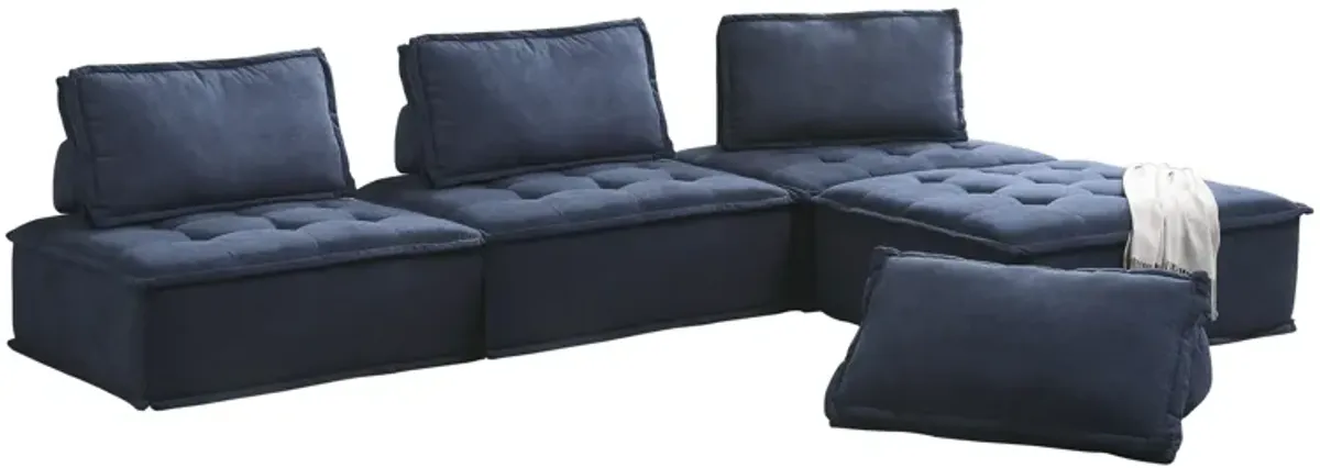 Ulrich Blue 4-Piece Sectional