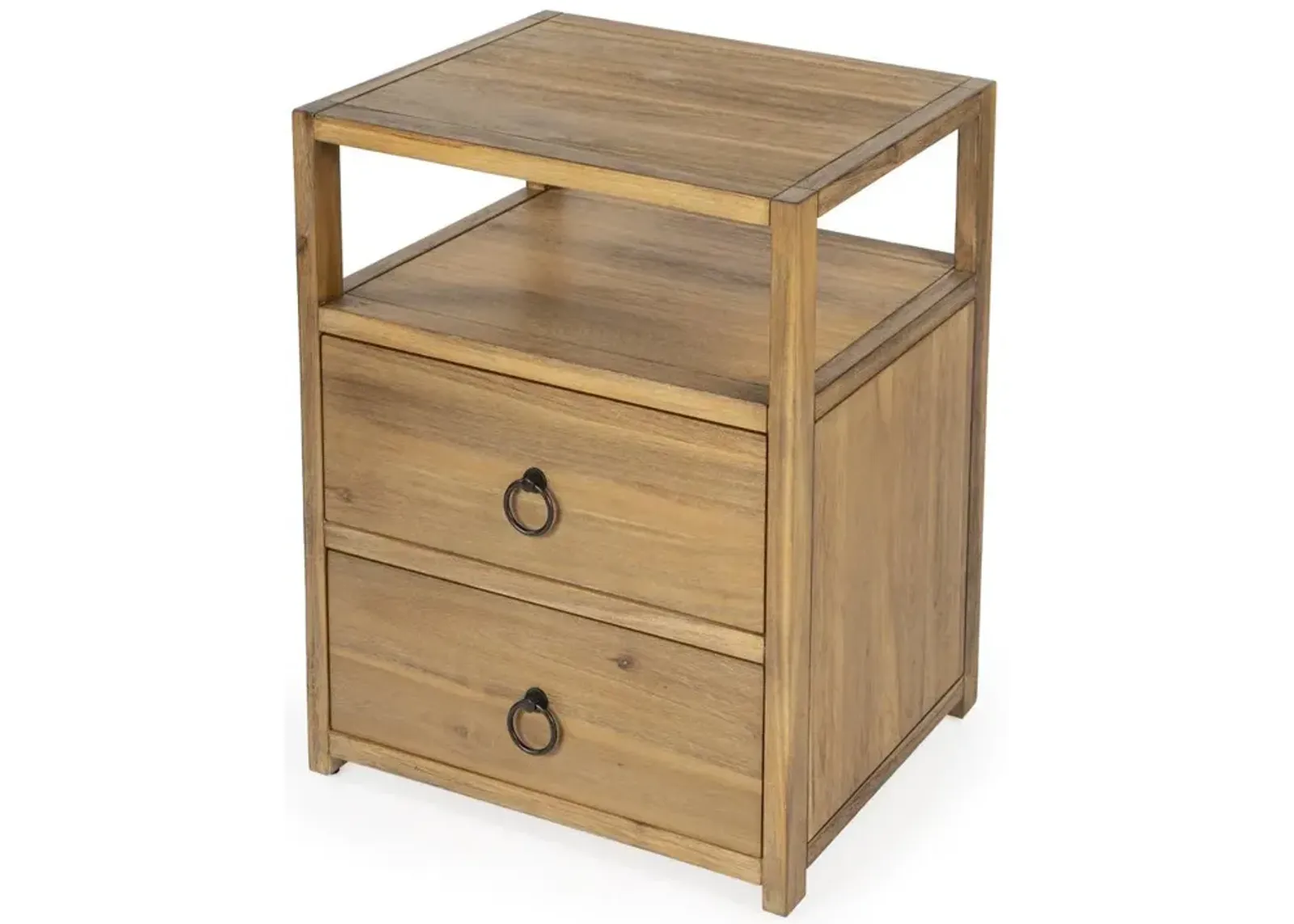 Contemporary Natural Wood Nightstand, Belen Kox