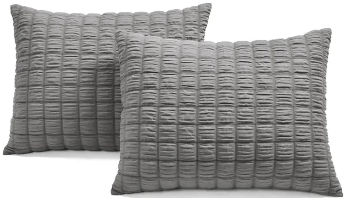 Crinkle Textured Dobby Comforter 3-Pc Set