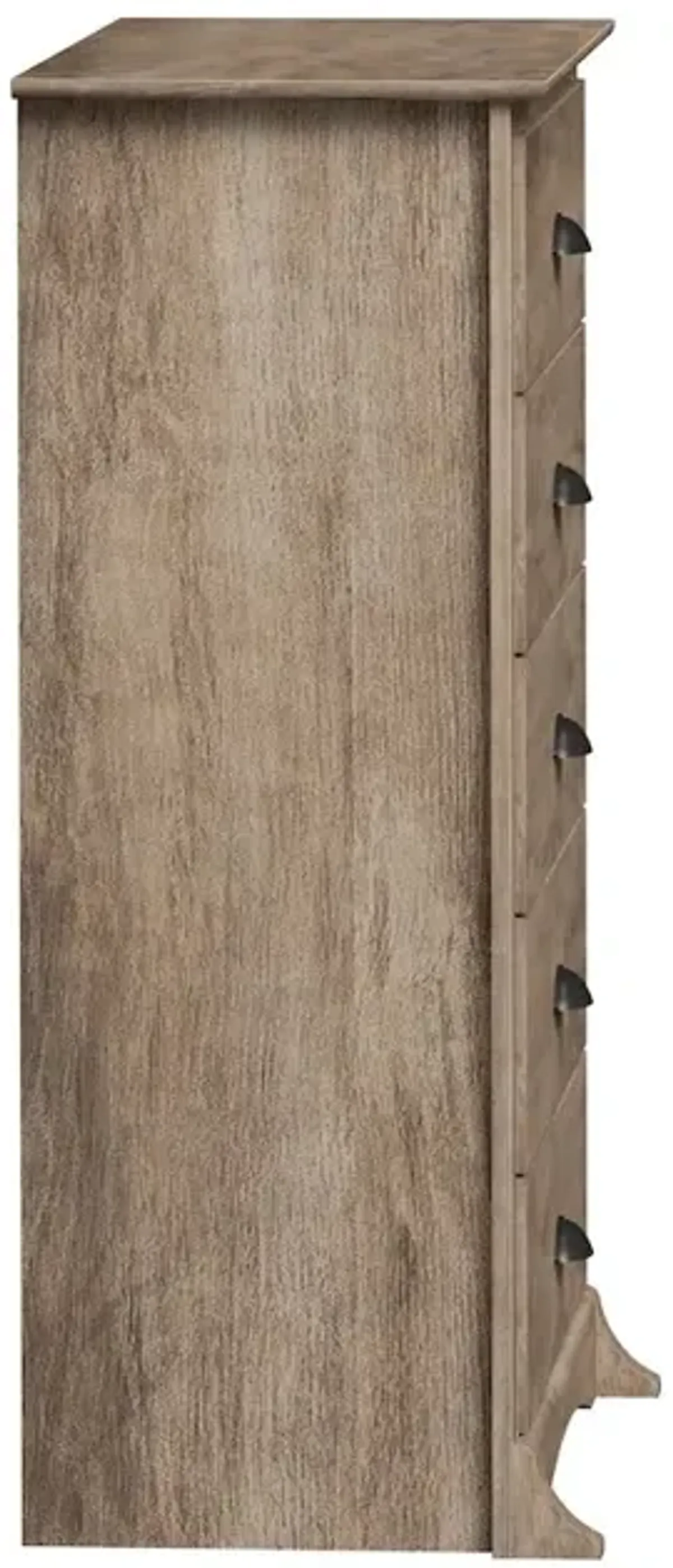 Prepac Salt Spring 5-Drawer Chest in Drifted Gray