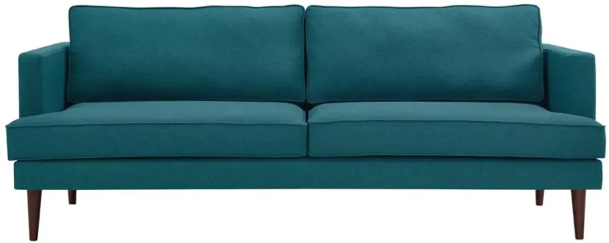 Agile Upholstered Fabric Sofa - Teal