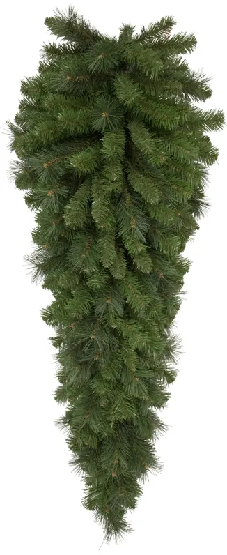 48" Beaver Pine Artificial Christmas Teardrop Swag  Unlit