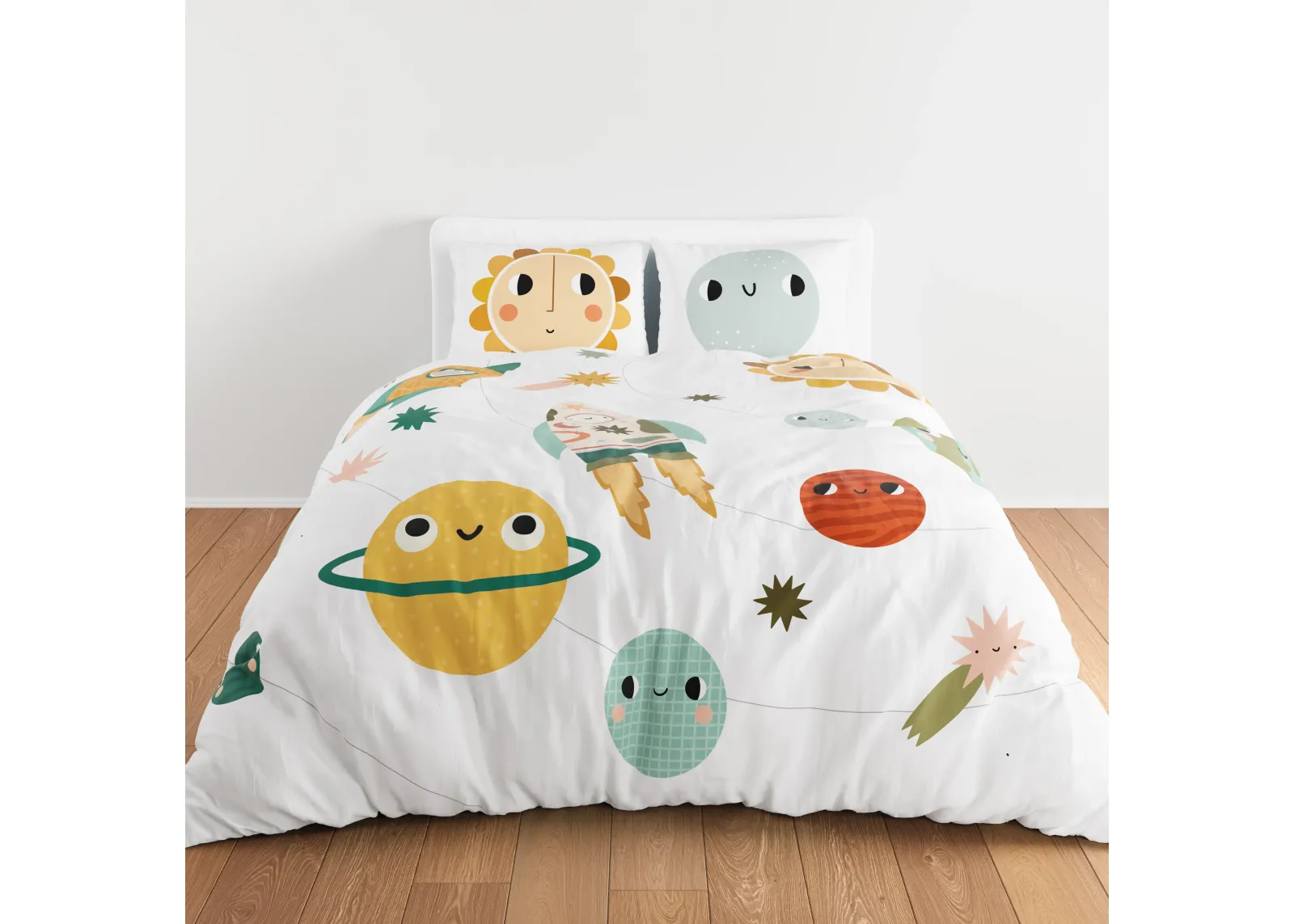 Space Explorer 100% Cotton Duvet & Pillowcase Set - Twin