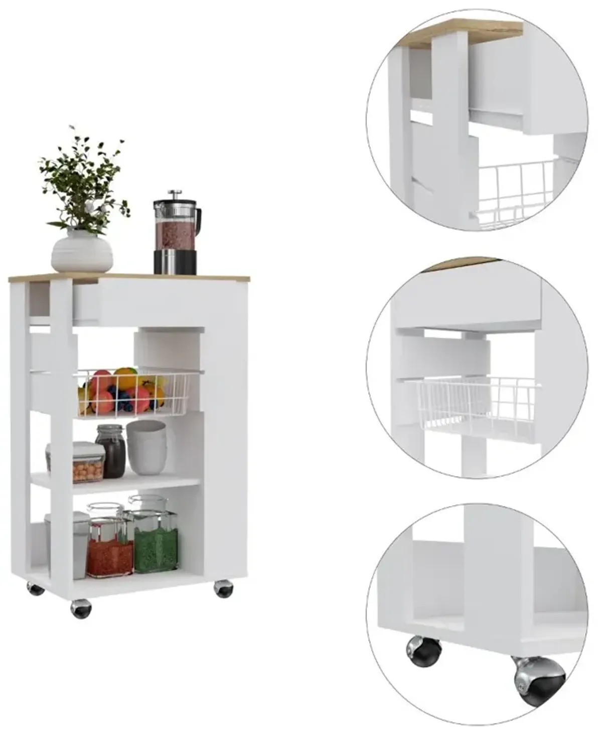 Shelton Kitchen Cart