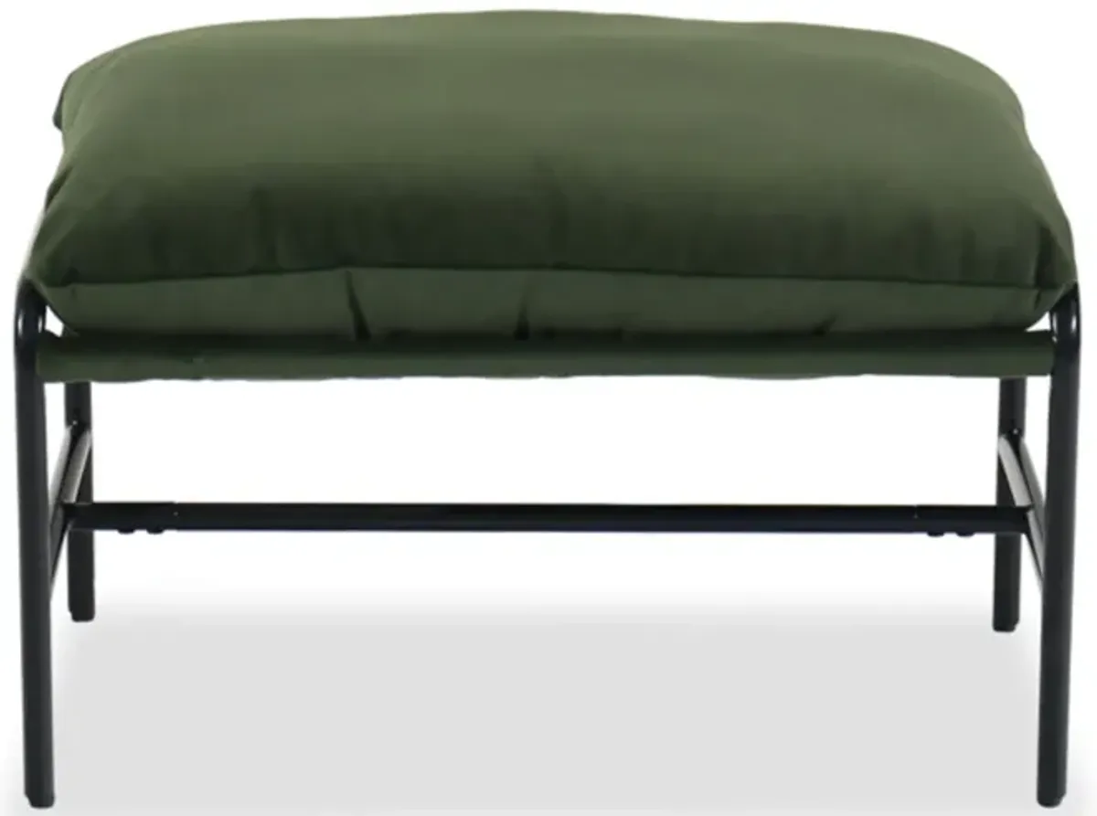 Industry Green Ottoman