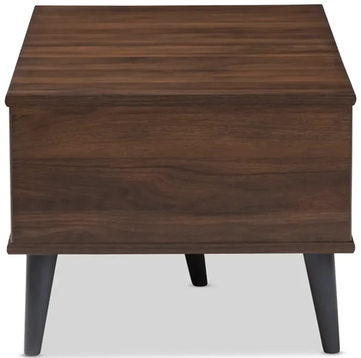 Baxton Studio Pierre Mid Century Modern Brown Wood Coffee Table