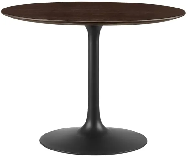 Modway - Lippa 40" Round Wood Grain Dining Table Black Cherry Walnut