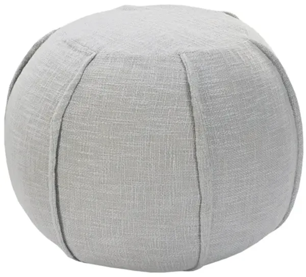 18" Grey 100% Cotton Ottoman