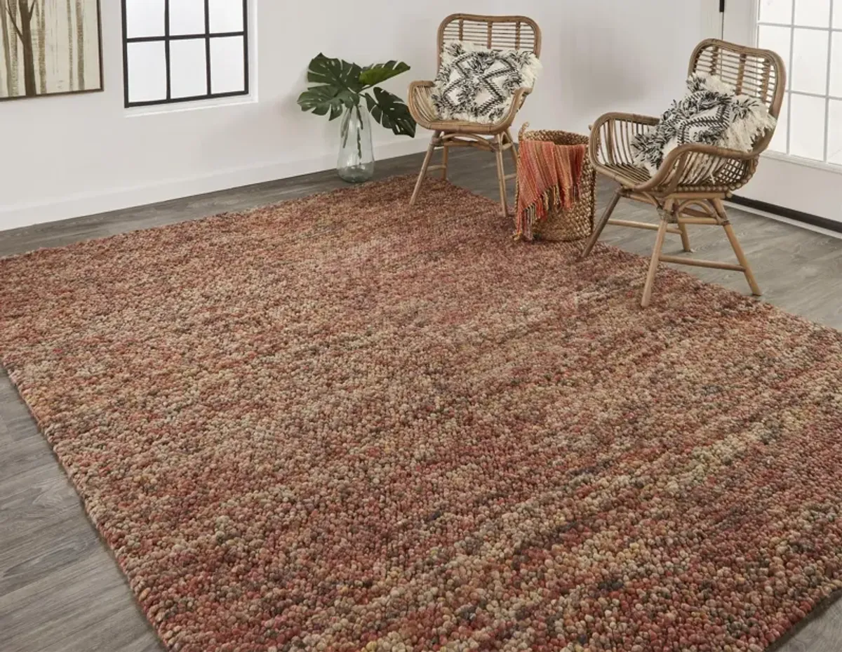 Berkeley 0821F Brown/Orange/Red 5' x 8' Rug