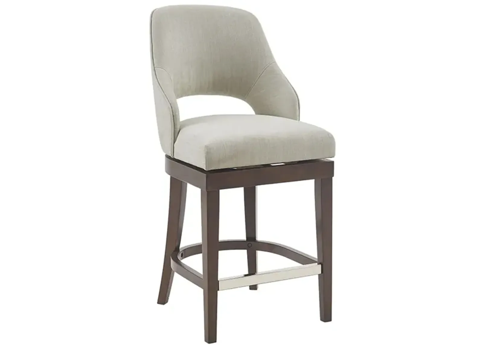 Gracie Mills Nancy Transitional Swivel Counter Stool