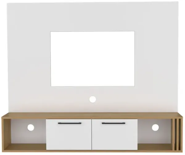 Louisburg Entertainment Center, White/Macadamia