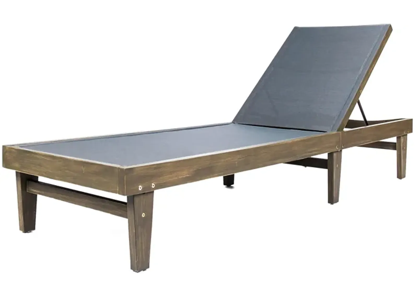 Merax Wood Frame Outdoor Mesh Chaise Lounge