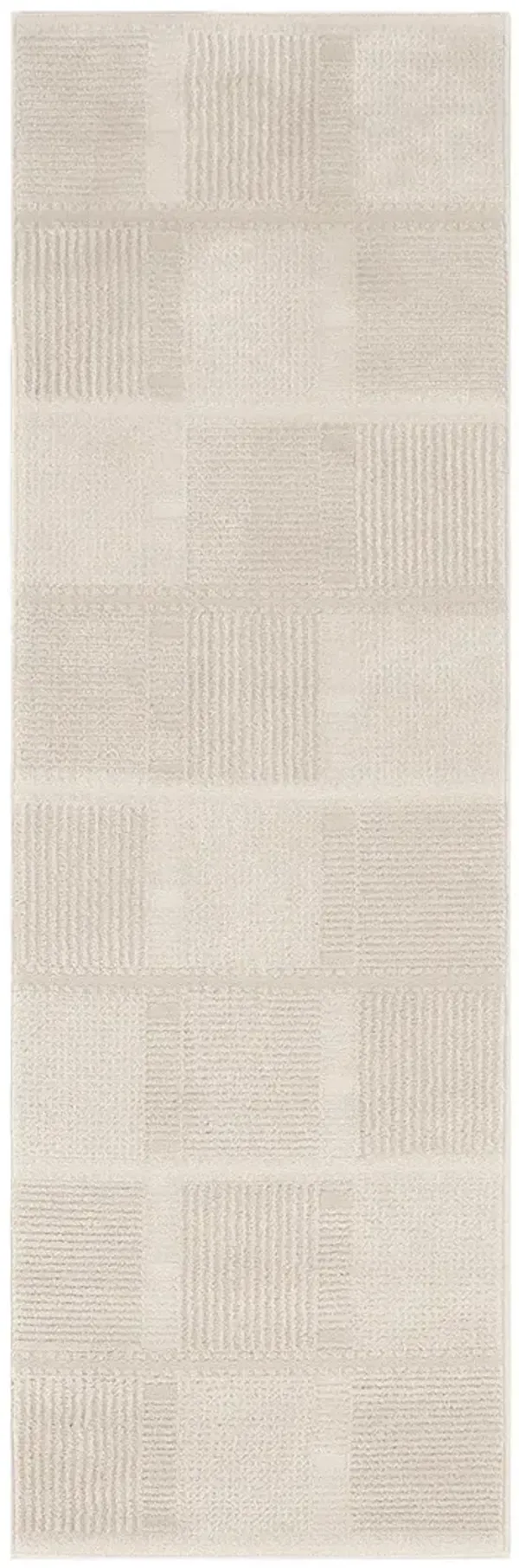 Nordic NRC09 Ivory/Beige 2' x 6' Rug