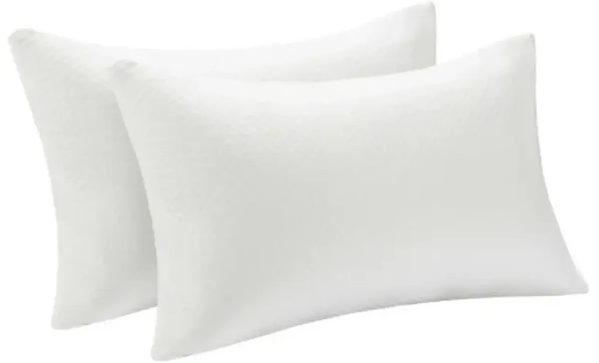 28 x18 Inch Shredded Memory Foam Bed Pillows with Bamboo Cooling Cover