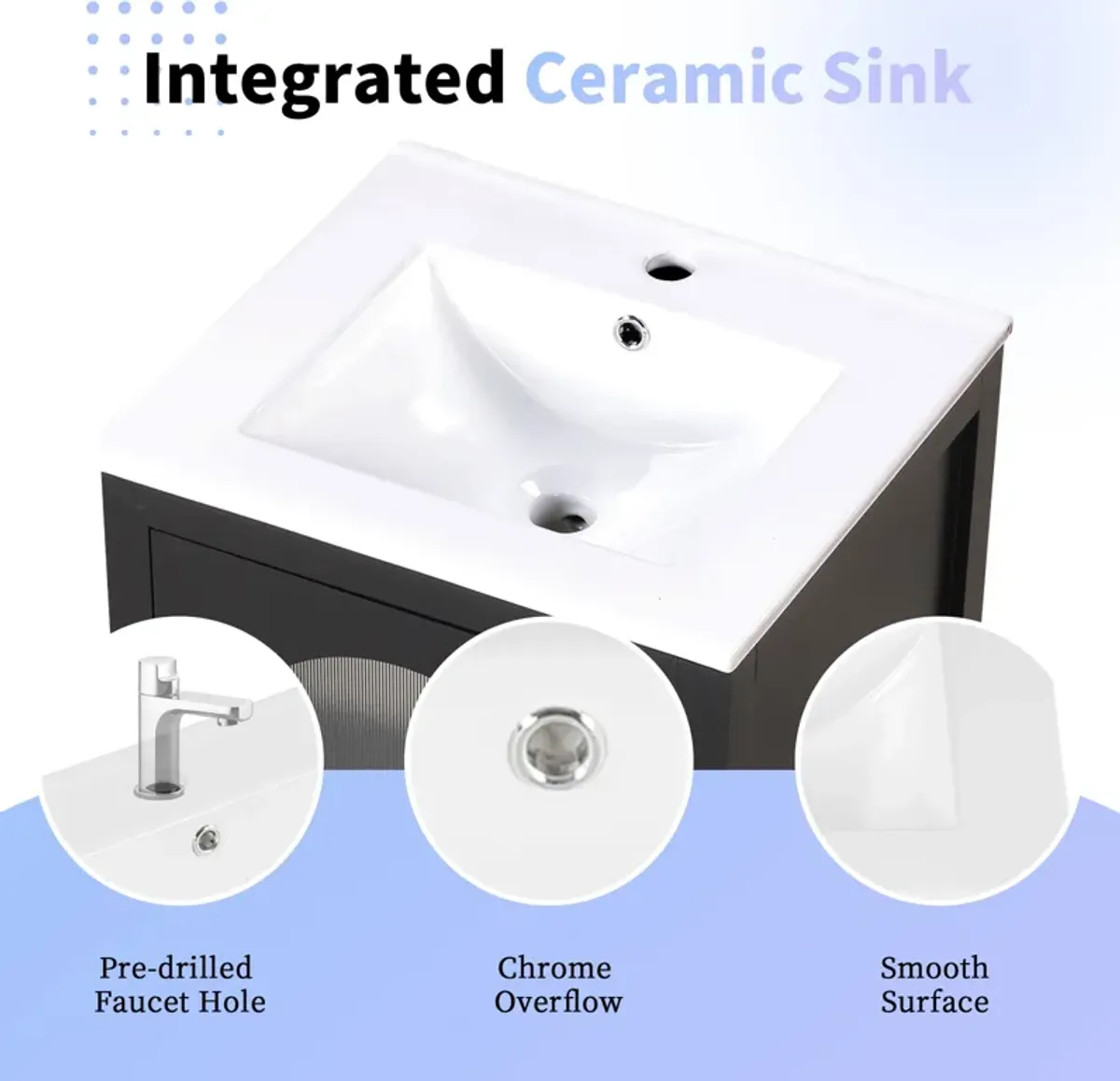 Merax Modern Bathroom Vanity with Sink