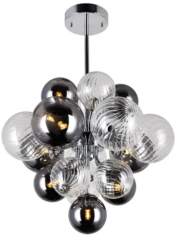 CWI Lighting Pallocino 8 Light Chandelier With Chrome Finish