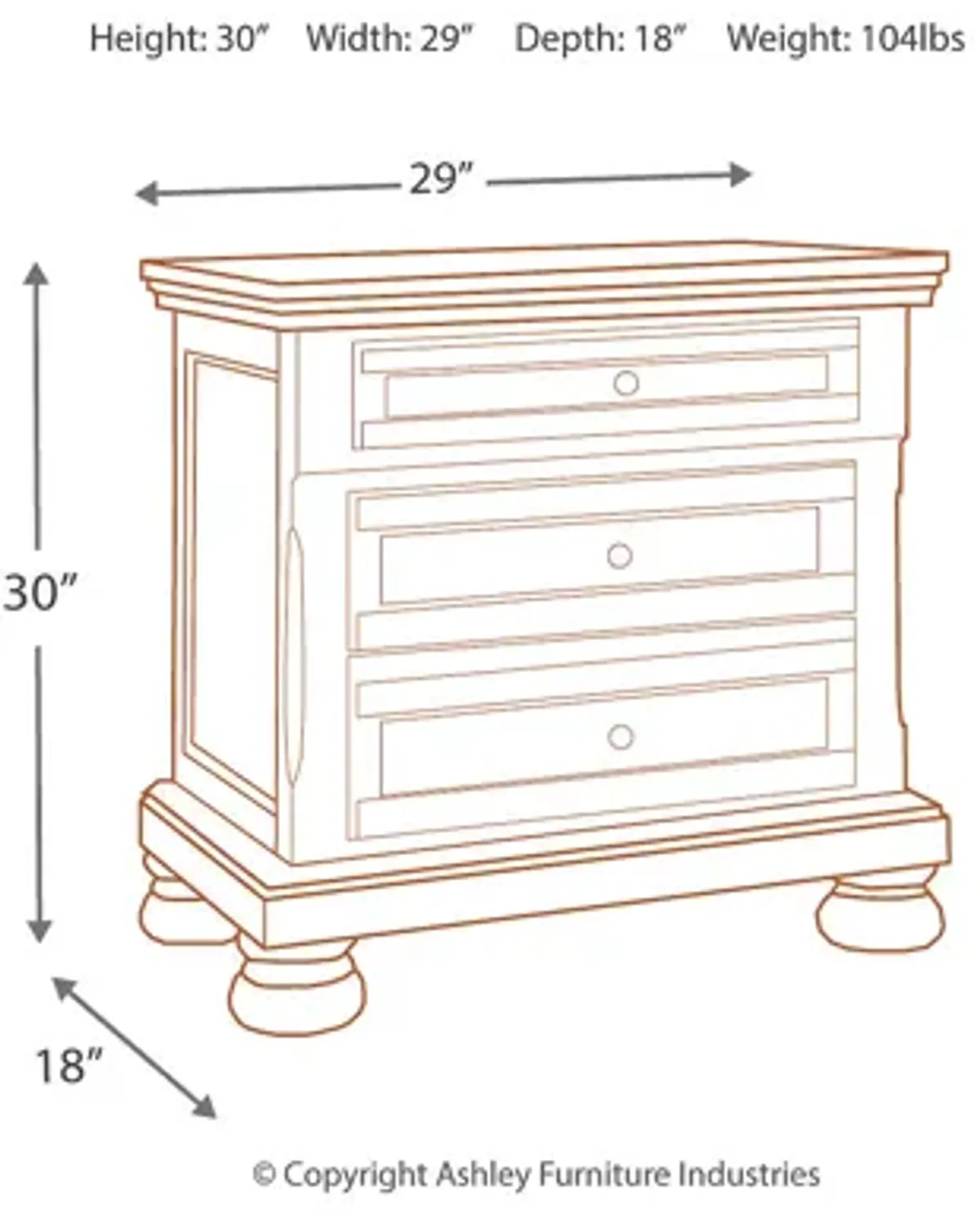 Flynnter Nightstand