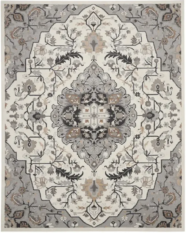 Elation ETN09 Ivory/Gray 7'10" x 9'10" Rug