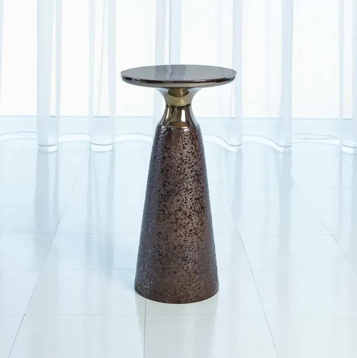 Meteor Taper Table-Bronze