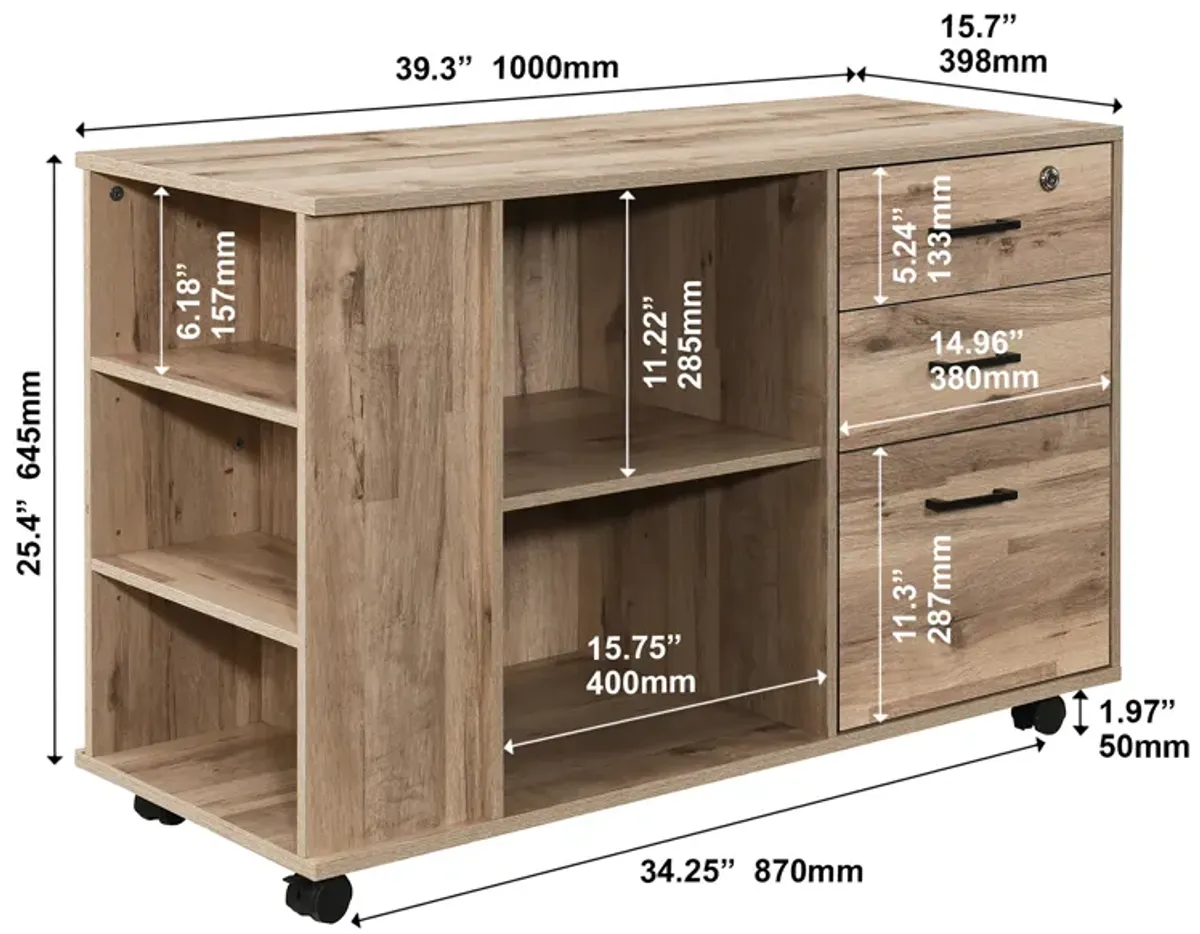 File Cabinet with 1 Locker