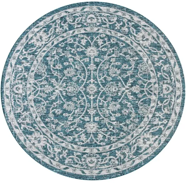 Palazzo Vine and Border Textured Weave Square Indoor/Outdoor Area Rug