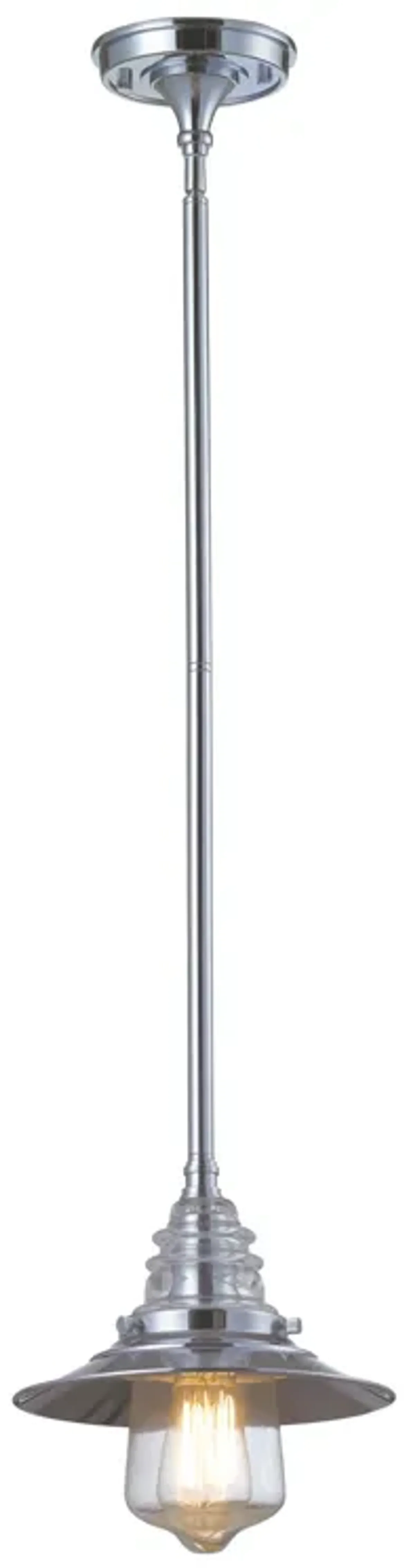 Insulator Glass 1-Light Mini Pendant