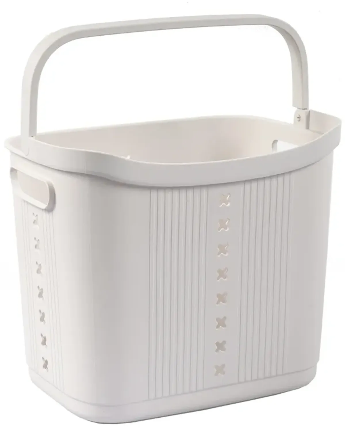 Laundry Basket Plastic Hamper 2-Tier Storage Sorter Hampers with Wheels for Kitchen Bedroom Bathroom Free Standing Storage Baskets