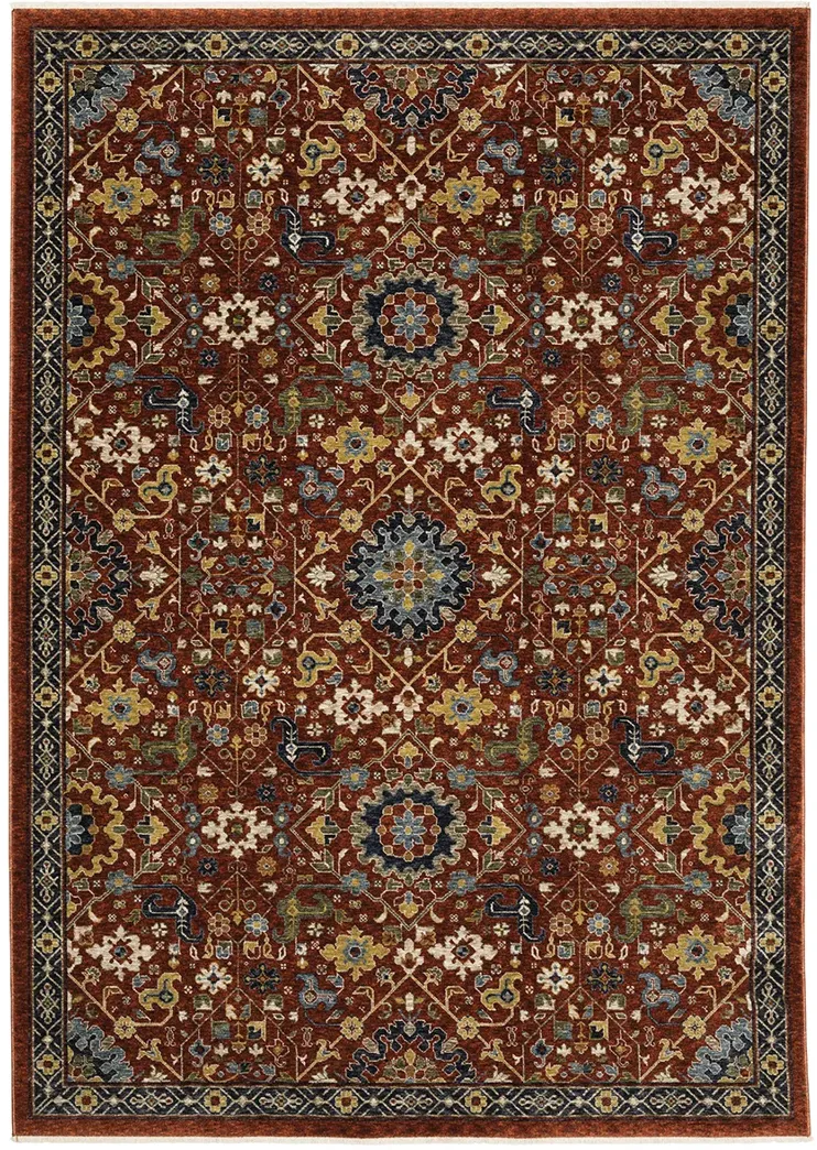 Aberdeen 6'7" x 9'6" Red Rug