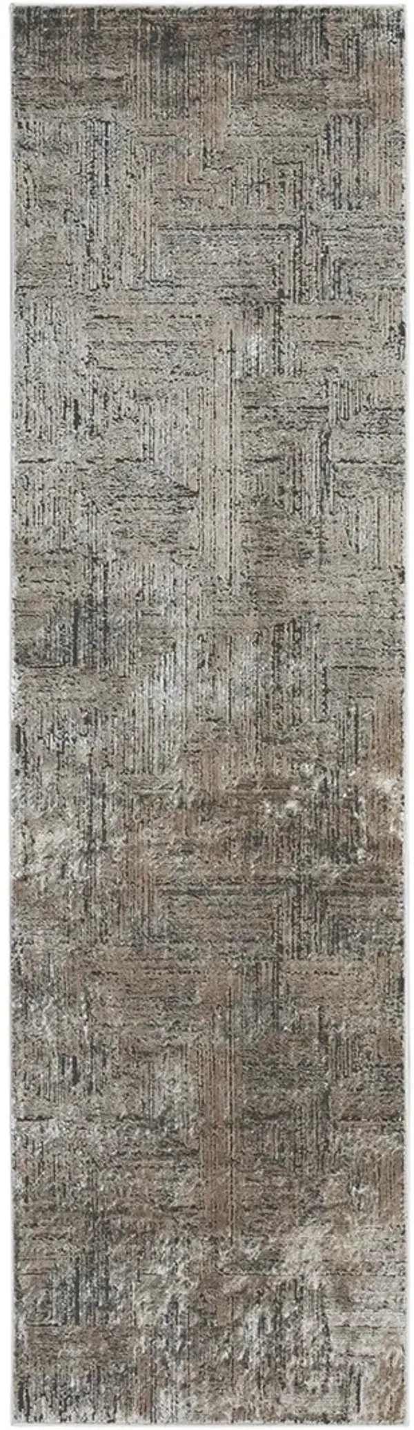 CK024 Irradiant IRR01 Black/Ivory 2'3" x 7'6" Rug