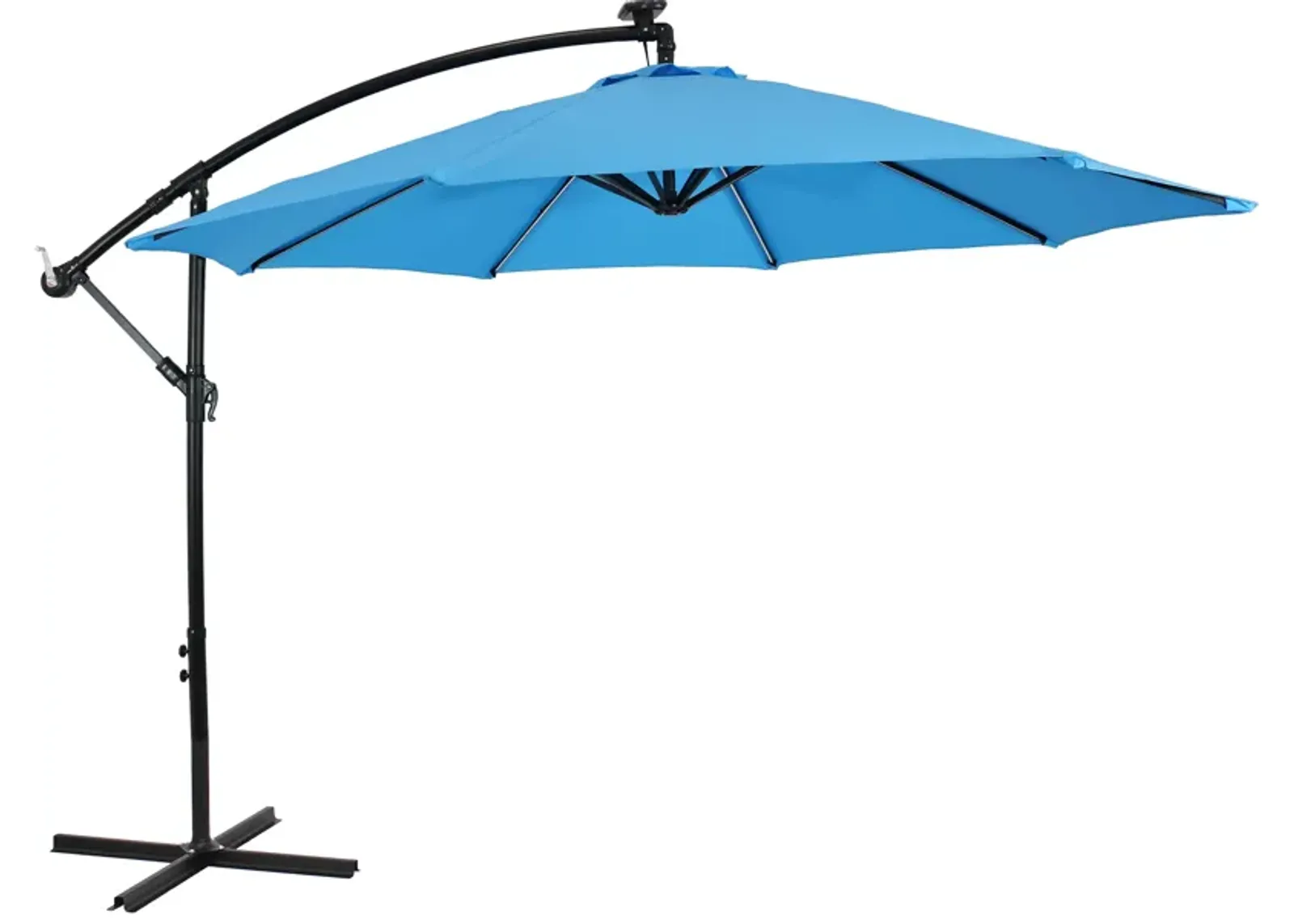 Sunnydaze 9.5 ft Solar Cantilever Offset Patio Umbrella