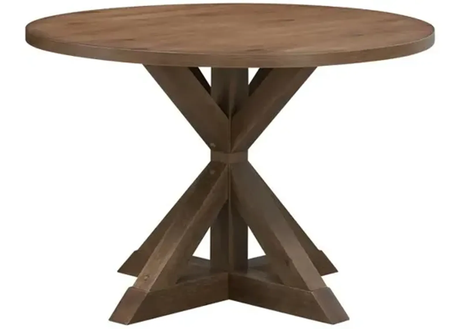 Carolina Living Diana Trestle Base Dining Table - Vintage Honey