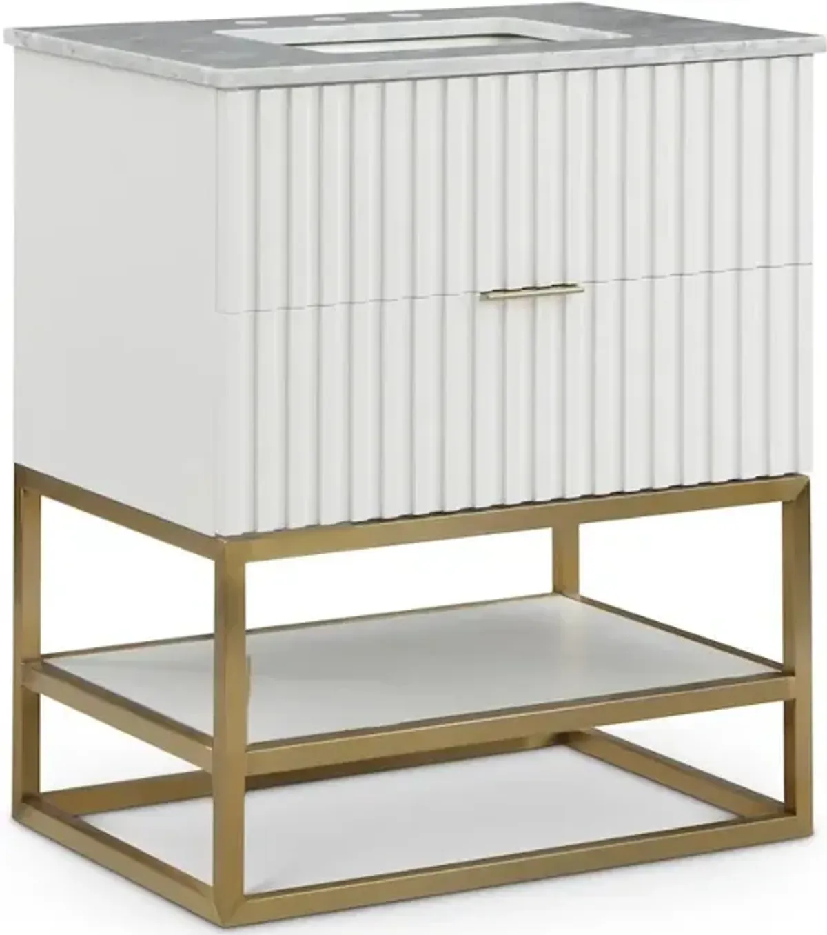Meridian Furniture Monad White Bathroom Vanity