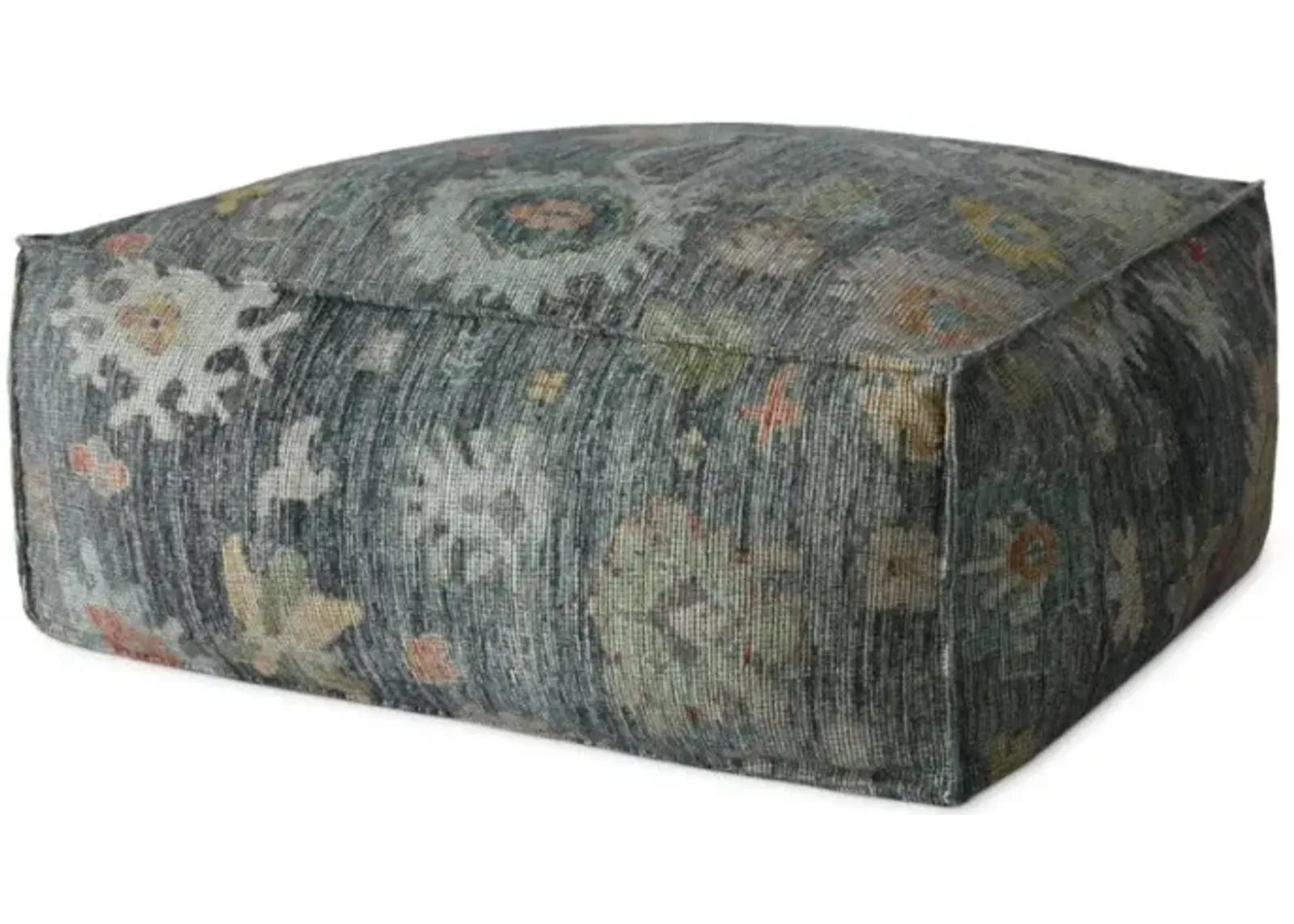 Poufs LPF0034 Charcoal / Multi 36"W x 36"D x 17"H