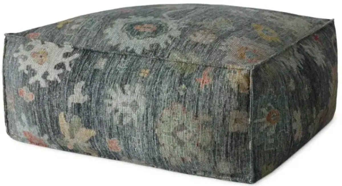 Poufs LPF0034 Charcoal / Multi 36"W x 36"D x 17"H