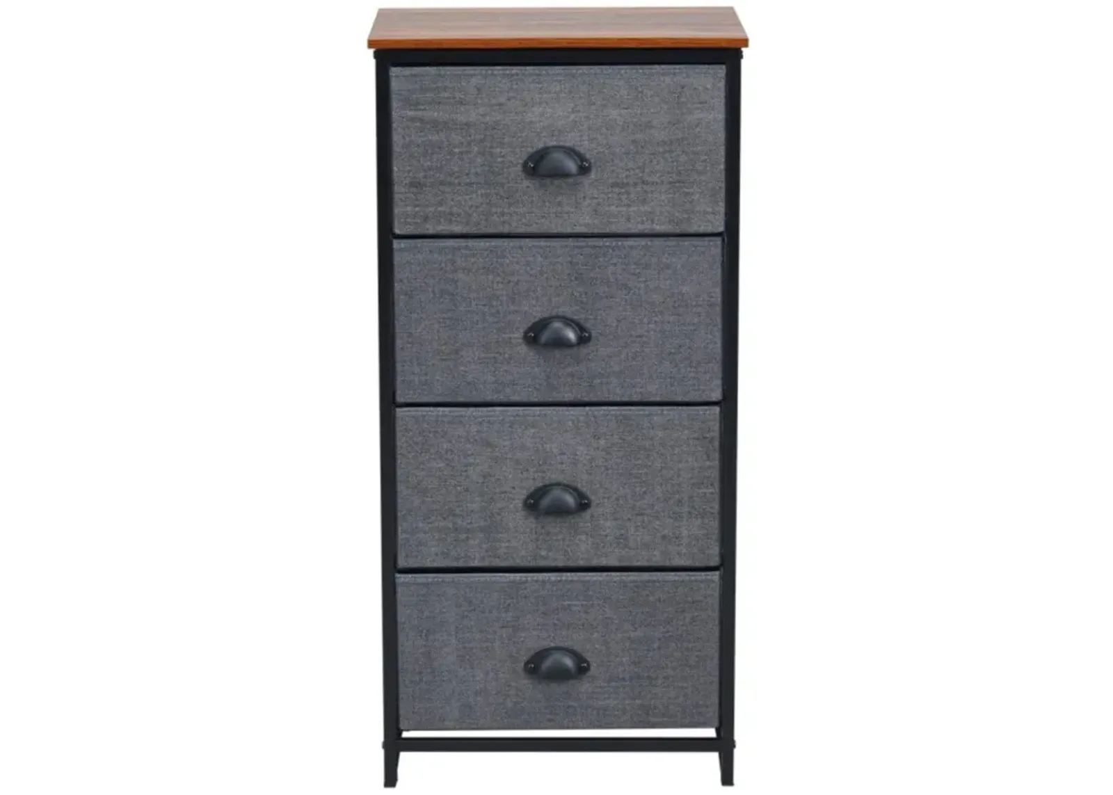 Hivvago Chest Storage Tower Side Table Display Storage with 4 Drawers