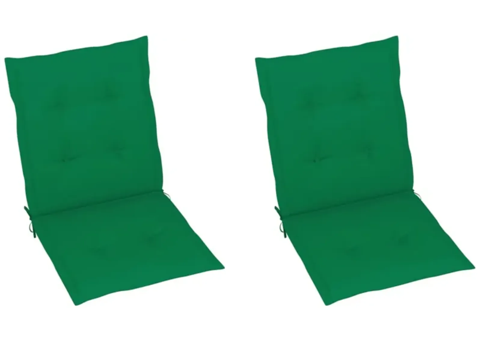 vidaXL Garden Chair Cushions 2 pcs Green 39.4"x19.7"x1.6"