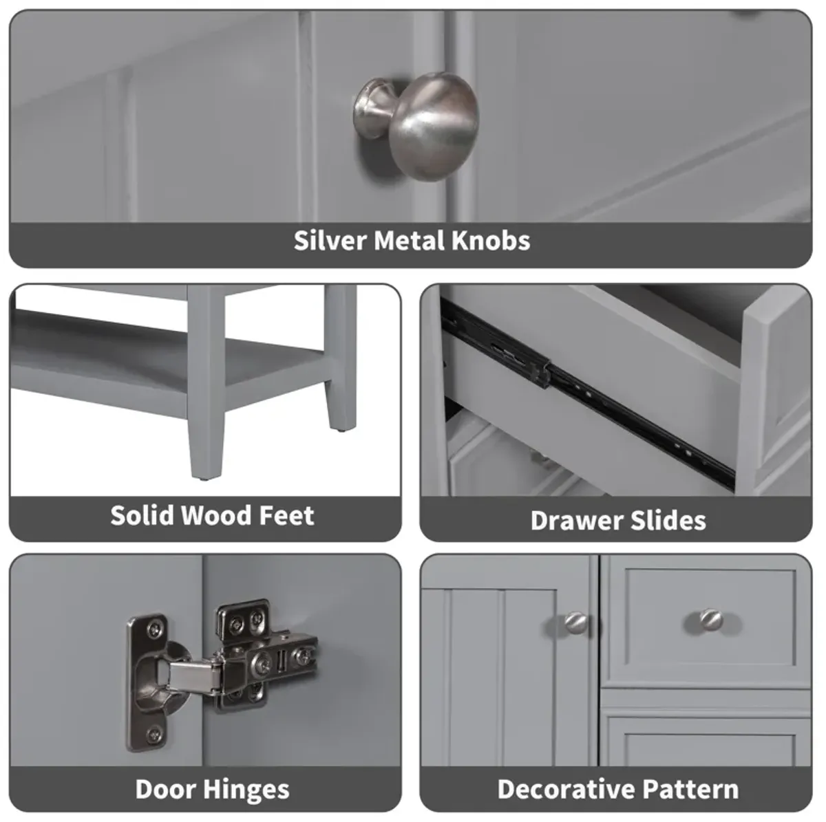 Merax 36" Bathroom Vanity Cabinet Base Only