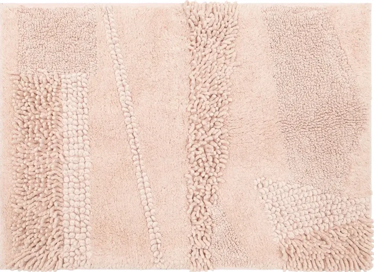 Composition Fiesta Hot Pink 1' 5" x 2' Bath Mat