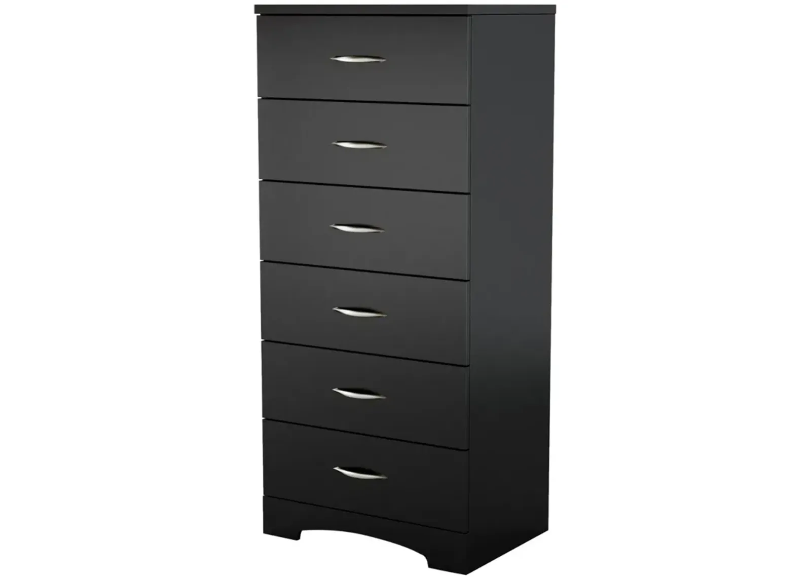 Hivvago Black 6-Drawer Lingerie Chest for Contemporary Bedroom