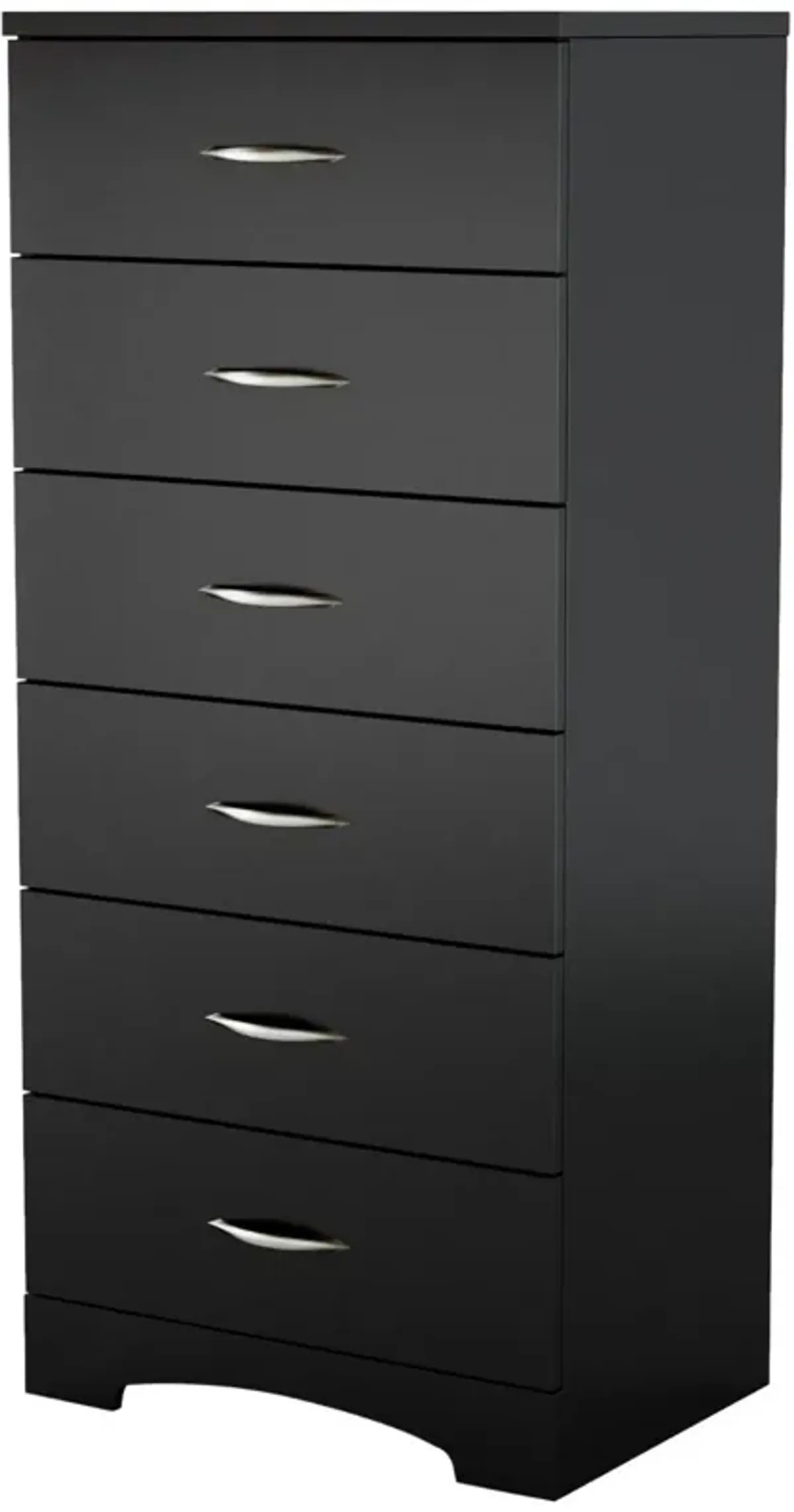 Hivvago Black 6-Drawer Lingerie Chest for Contemporary Bedroom