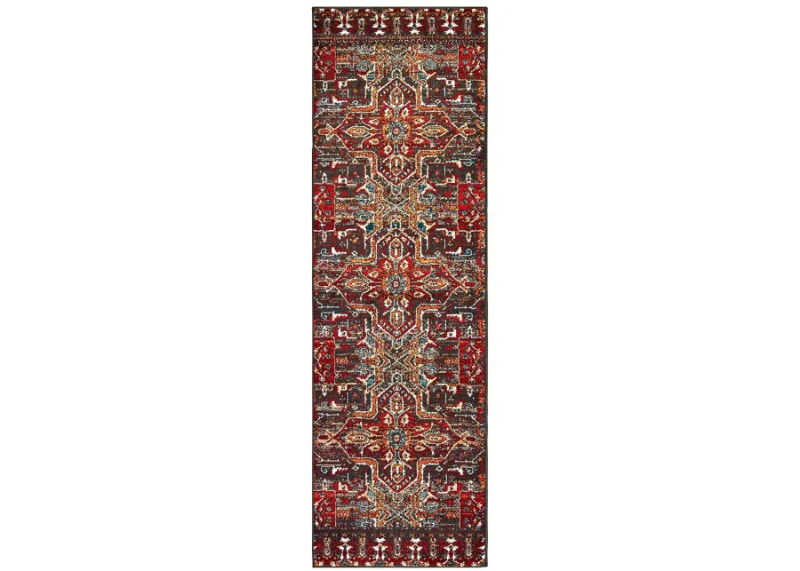 Sedona 2'3" x 7'6" Red Rug